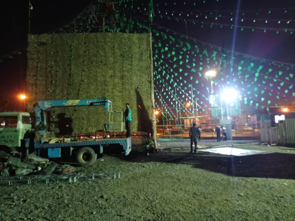 آماده سازی خیمه کریم اهل البیت (ع)